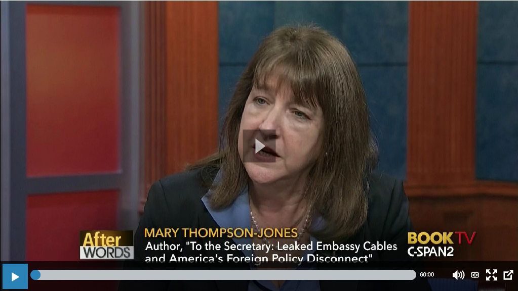 Catch Dr. Mary Thompson-Jones talk about her new book on the day-to-day work of U.S. diplomats
