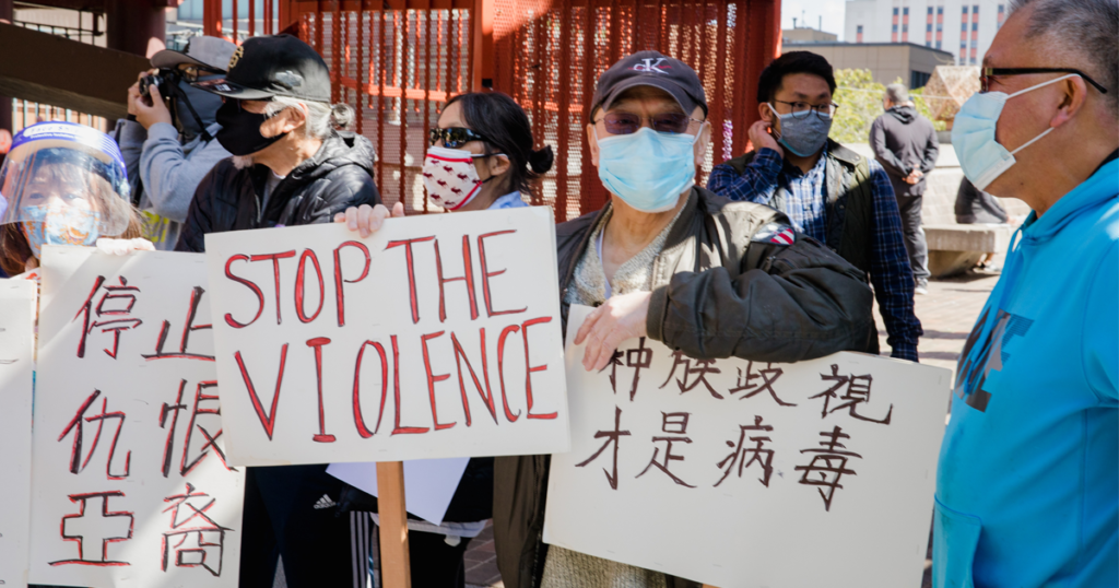 Condemning Anti-Asian violence photo