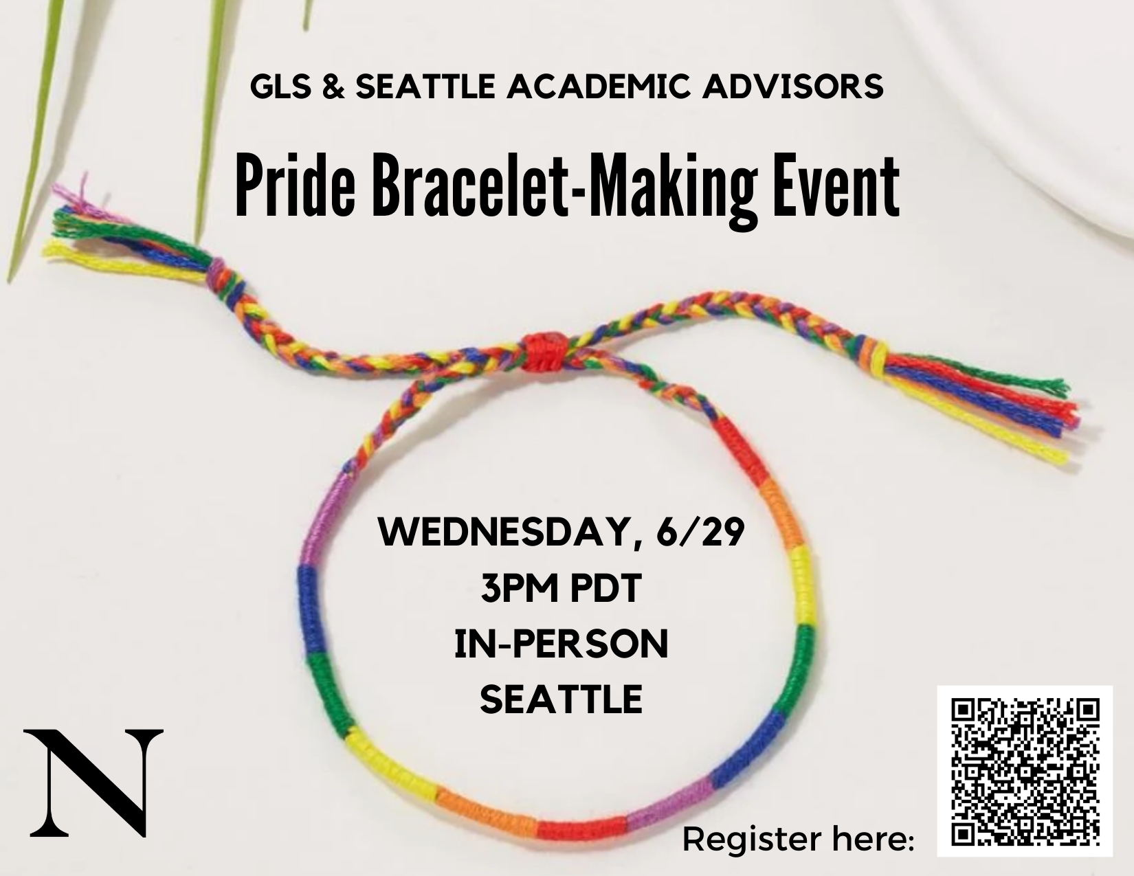 Pride Bracelet-Making Event